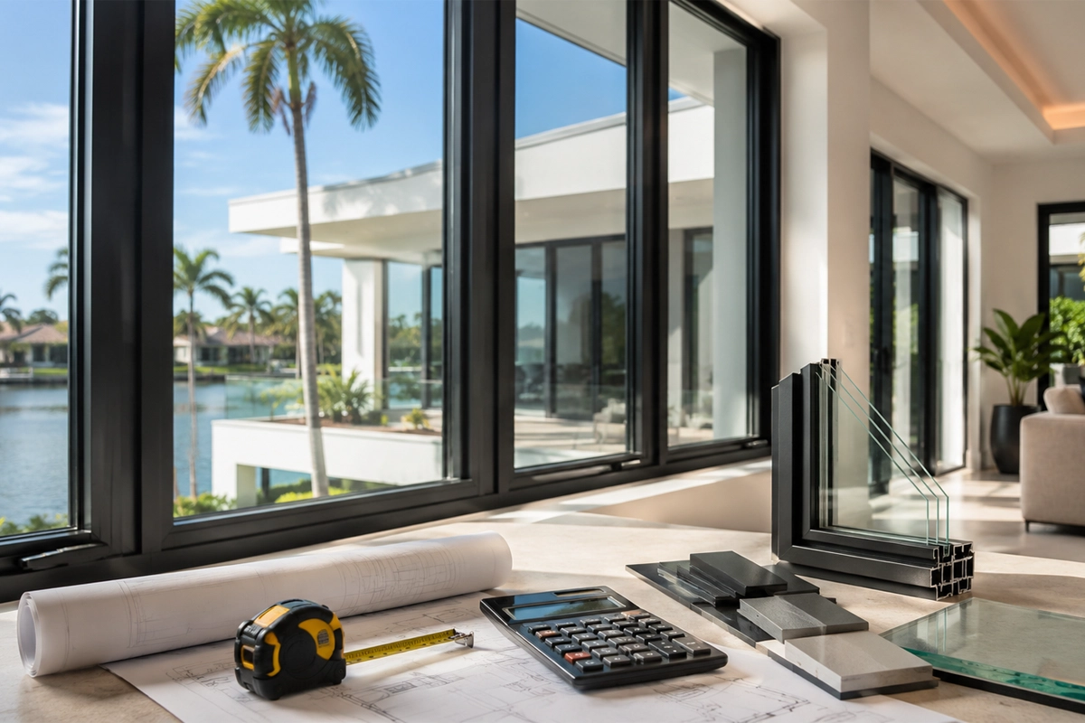 Florida home with modern impact windows