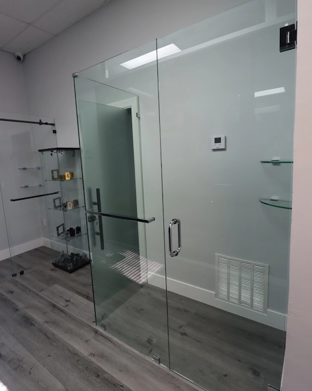Impact door display at the Cape Coral showroom