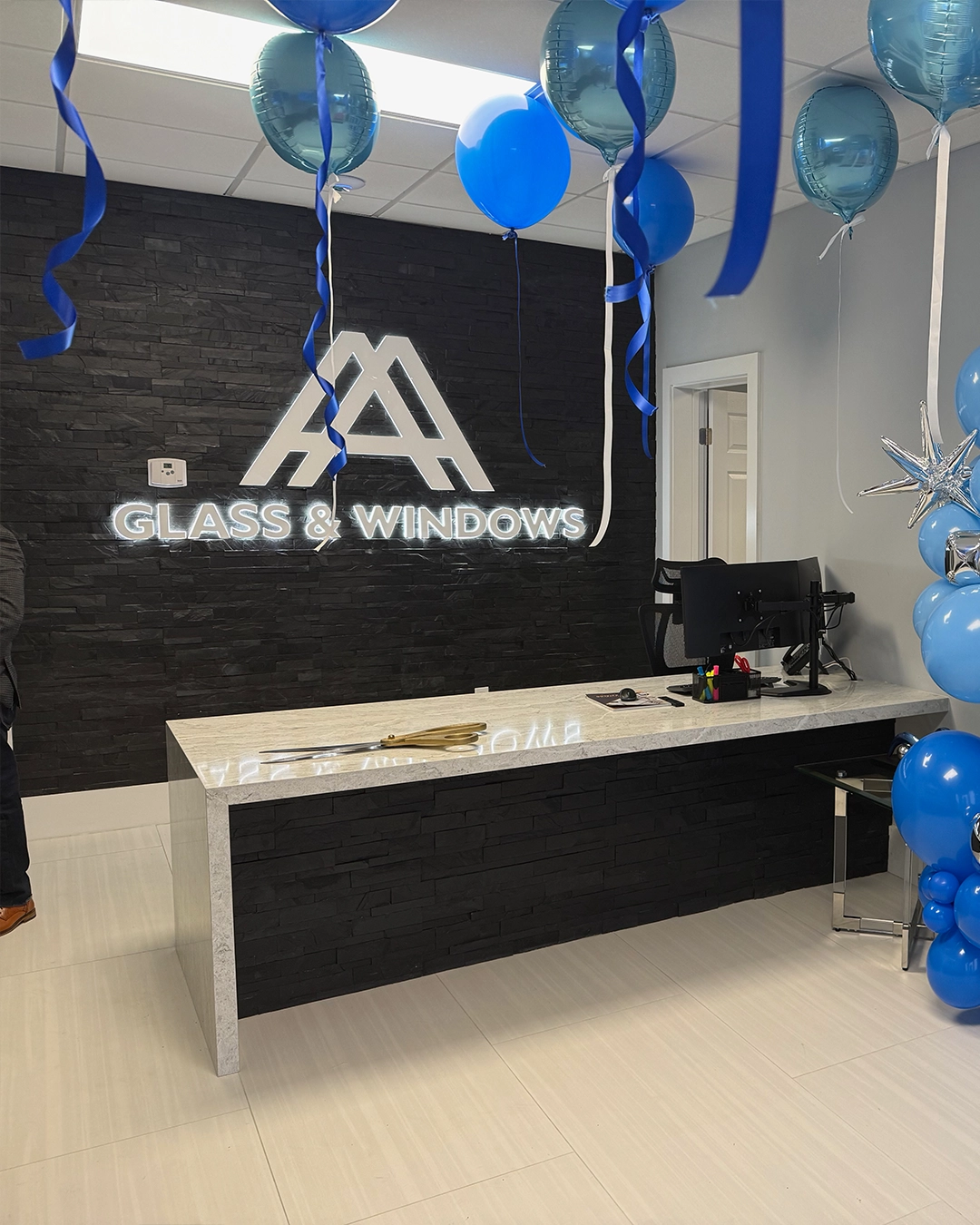 Impact window display at the Port St. Lucie showroom
