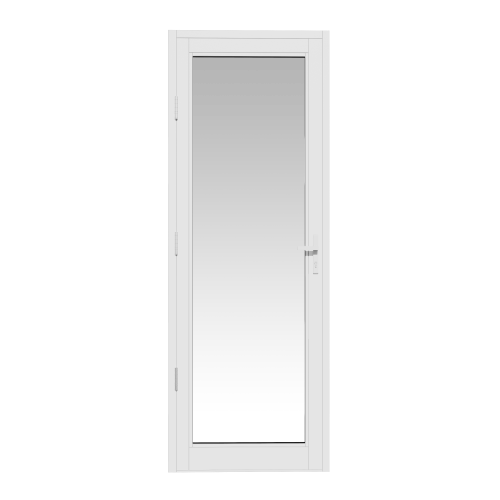 Eco-Guard™ Series 850 French Door in Single Door, White frame with Clear glass