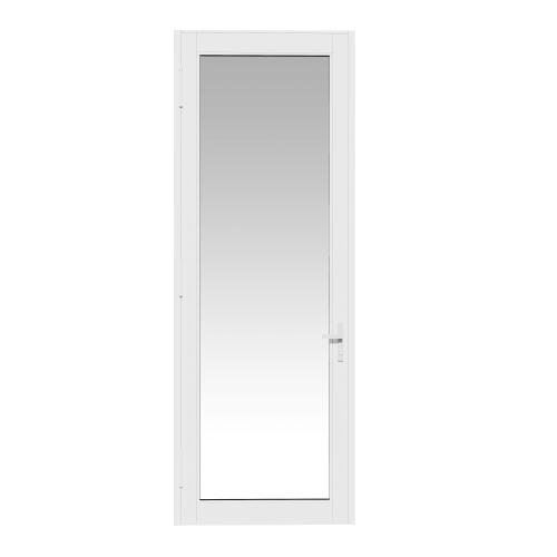 Eco-Guard™ Series 950 Outswing Door in Single Door, White frame with Clear glass