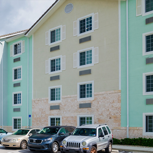 MG-300 horizontal sliding impact window installed on a residential home