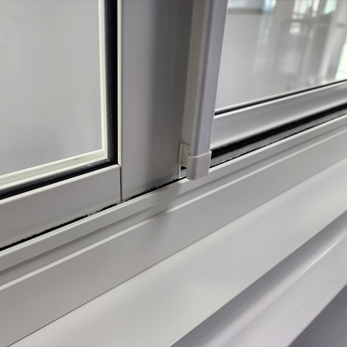 MG-350 horizontal sliding impact window corner view