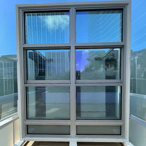 MG-250 single-hung impact window installed on a residential home