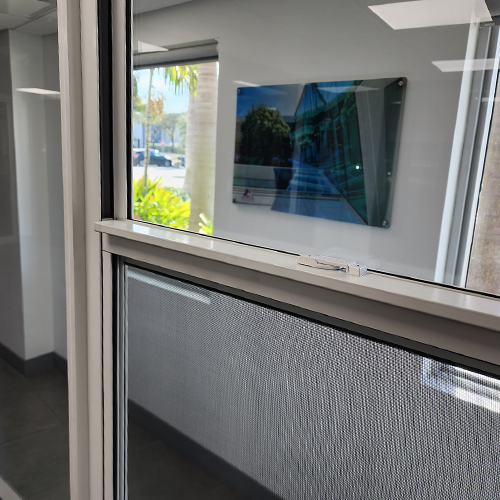 MG-350 single-hung impact window installed on a residential home